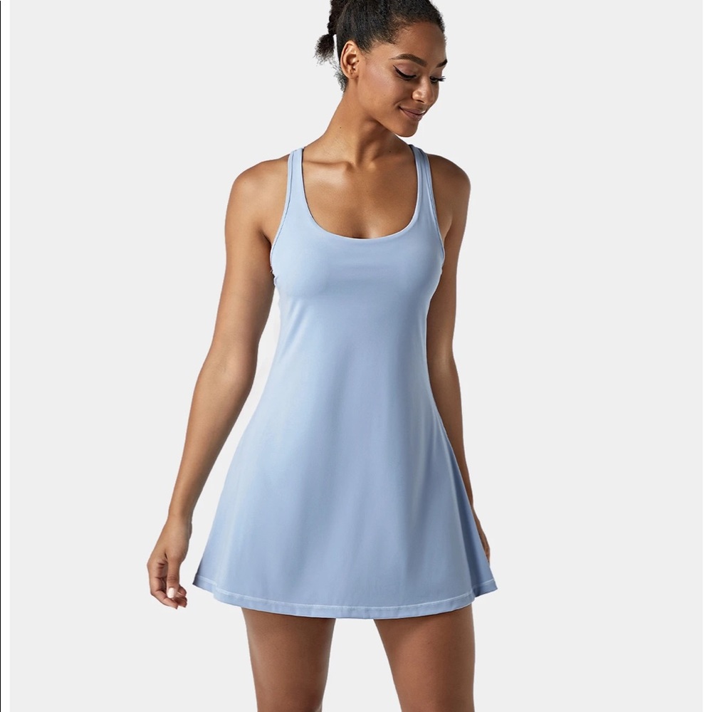 NWT Halara Everyday Tennis Dress in Sky Blue, XL